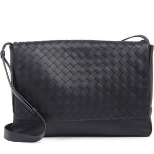 Bottega Veneta Large Intrecciato Leather Crossbody Messenger Bag